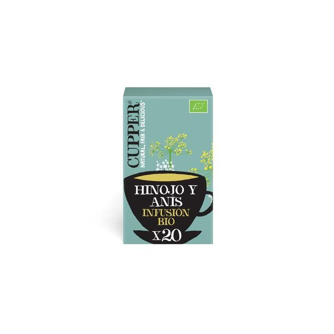 
INFUSION RESTFUL BIO, 20 BOLSAS
Ref. 604042

Ingredientes: Hinojo* 45% (hinojo amargo* 78%, hinojo dulce* 22%), Anìs* (40%