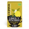 INFUSION LIMON Y JENGIBRE BIO, 20 BOLSAS
Ref. 604049

Ingredientes: hierba de limón* 55%, raíz de jengibre* 15,5%, raíz de r