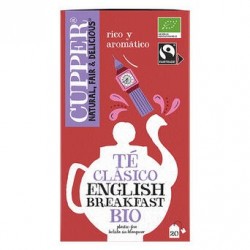 TE NEGRO ENGLISH BREAKFAST BIO, 20 BOLSAS
Ref. 604050

Ingredientes: té negro*.
. (*)=De cultivo ecológico