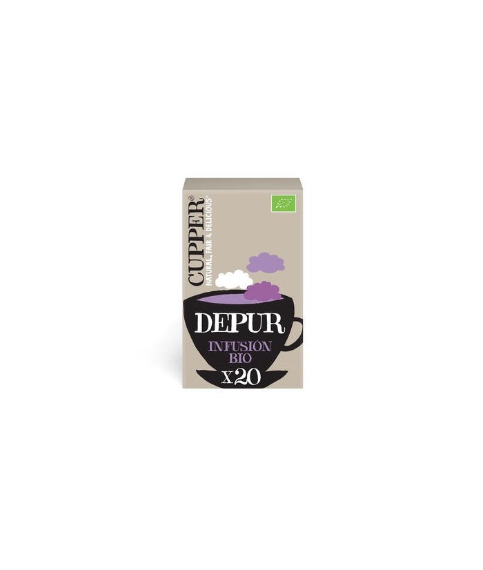 INFUSION DEPUR BIO, 20 BOLSAS
Ref. 604059

Ingredientes: hibisco* 51%, ortiga* 20%, raíz de regaliz* 17%, rosa mosqueta*, ar