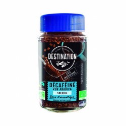 CAFE SOLUBLE 100% ARABICA LIOFILIZADO DESCAFEINADO BIO, 100 g
Ref. 609023

Ingredientes: café* instantáneo descafeinado liof