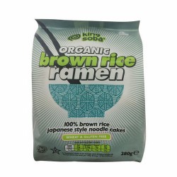 
PASTA RAMEN DE ARROZ INTEGRAL SIN GLUTEN BIO, 280 g
Ref. 130121

Ingredientes: arroz integral*, agua.
. (*)=De cultivo ec