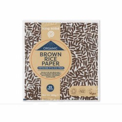 
PAPEL DE ARROZ INTEGRAL SIN GLUTEN BIO, 200 g
Ref. 130158

Ingredientes: arroz integral*, almidón de tapioca*, sal. Puede 