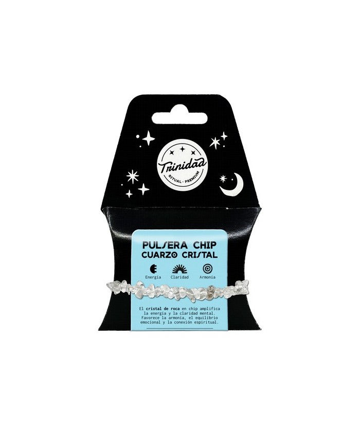 TRI.PULSERA CUARZO CRISTAL CHIP