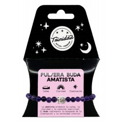 TRI.PULSERA AMATISTA BUDA 6...