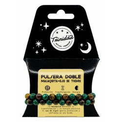 TRI.PULSERA DOBLE MALAQUITA...