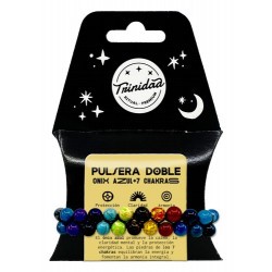 TRI.PULSERA DOBLE ONIX AZUL...