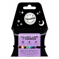 TRI.PULSERA LAVA 7 CHAKRAS...