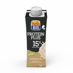 BEBIDA VEGETAL PROTEIN PLUS VAINILLA BIO, 250 ml
Ref. 605106

Ingredientes: agua, soja* (8,3%), proteína de soja*, azúcar de
