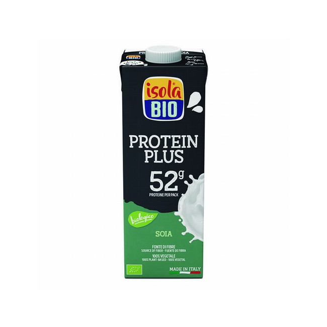
BEBIDA VEGETAL PROTEIN PLUS BIO, 1L
Ref. 605104

Ingredientes: agua, soja* (8,4%), azúcar de caña*, proteína aislada de so