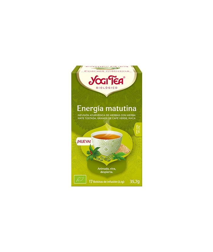 Mate tostado*, hierba mate*, cúrcuma*, granos de café verde*, rooibos verde*, Sencha*, raíz de diente de león tostada*, regaliz