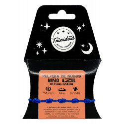 TRI.PULSERA 5 NUDOS NIÑO AZUL