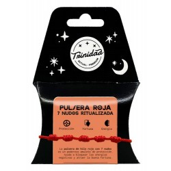 TRI.PULSERA 7 NUDOS ROJA