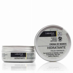 Cuida tus manos con nuestra Crema de Manos Hidratante Pieles Sensibles 50ml Labnatur Bio, especialmente formulada para proporci