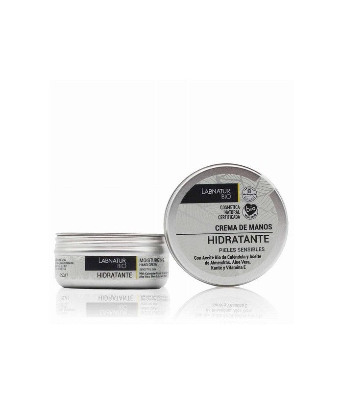 Cuida tus manos con nuestra Crema de Manos Hidratante Pieles Sensibles 50ml Labnatur Bio, especialmente formulada para proporci