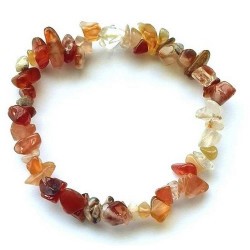 Pulsera Chip Carneola.

Presentada en jinete de cartón con nombre de mineral y su propiedad. Disponible en cuatro idiomas: es