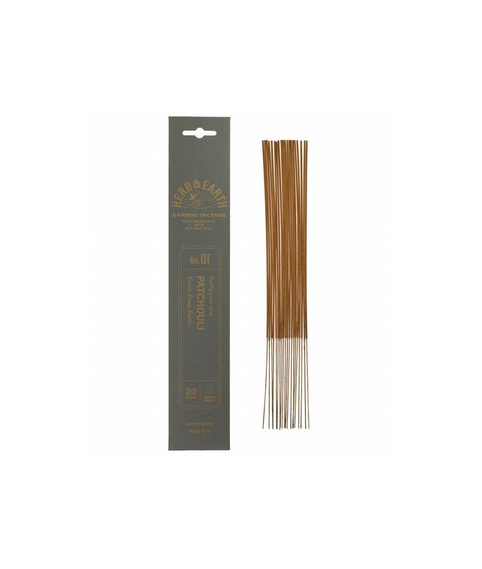 Patchuli: aroma exótico, profundo y terrenal.

Pura fragrancia con aceites naturales
La colección Herb & Earth de Nippon Kod