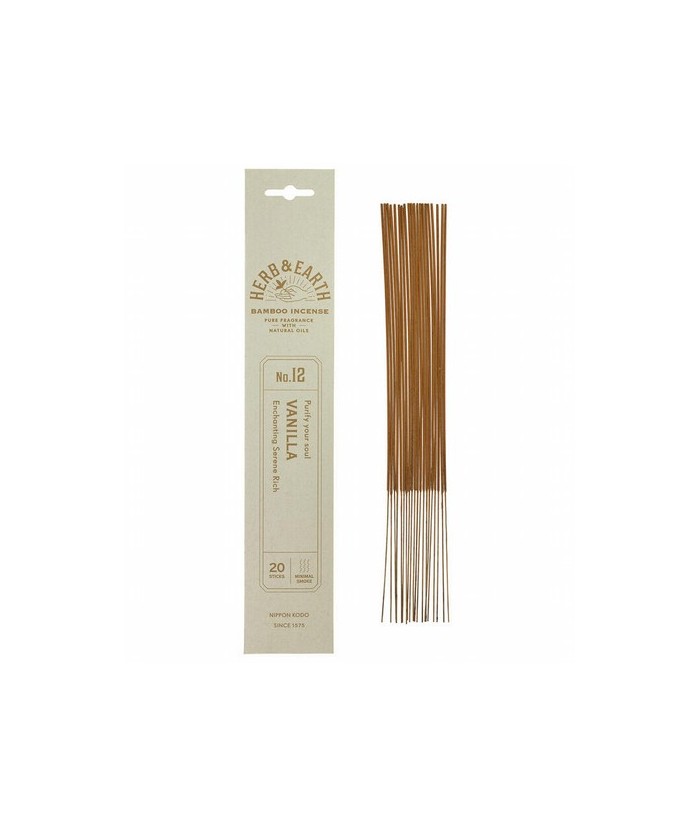 Vainilla: aroma dulce, relajante y voluptuoso.

Pura fragrancia con aceites naturales
La colección Herb & Earth de Nippon Ko