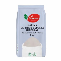 HARINA DE TRIGO ESPELTA INTEGRAL BIO, 1 Kg
Ref. 014828

Ingredientes: harina de trigo espelta integral*. Contiene gluten. Pu