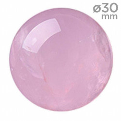 Esfera de mineral de 30mm aprox.

Cuarzo rosa.