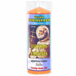 Este Velón esta especialmente ritualizado para aclarar pensamientos y concentración en los estudios. Si necesitas una ayuda ext