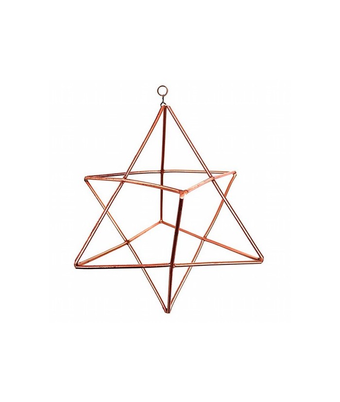 Estrella Merkaba.

Para suspender se vende con cable de suspensión.

La estrella Merkaba representa la conexión del cuerpo 