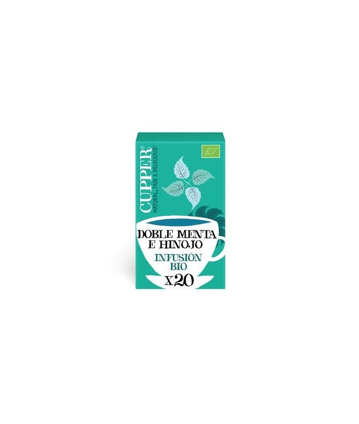 
INFUSION AFTER DINNER MINT BIO, 20 BOLSAS
Ref. 604054

Ingredientes: menta* 55%, semillas de hinojo* 25%, hierbabuena* 18%