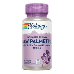 Saw Palmetto - 60 perlas.
Contenido medio (por perla)
Sabal (Serenoa repens)

160

mg

  (extracto de bayas que garanti