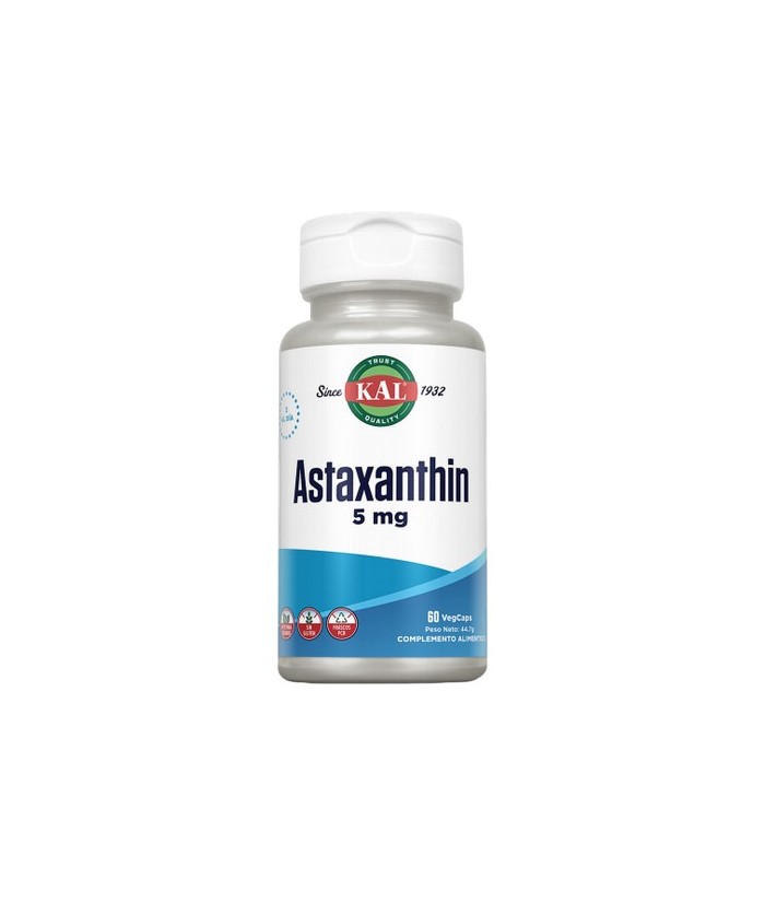 Astaxanthin- 60 Vegcaps. Apto para veganos. Sin gluten.
Contenido medio (por VegCap)
Astaxantina 5mg
Ingredientes
Oleorresi