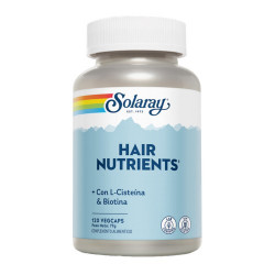 Hair Nutrients - 120 Vegcaps. Sin gluten.
Contenido medio (por VegCap)
Vitamina C 

100

mg

Ácido pantoténico

100
