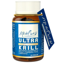 Complemento alimenticio a base de Aceite de Krill, fuente natural de Ácidos grasos Omega 3 en forma de fosfolípidos, colina y a