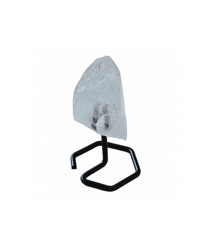 Punta Cristal de Roca en base de metal de 4mm de grosor.

Origen: Brasil

Altura: 12 cm aprox.