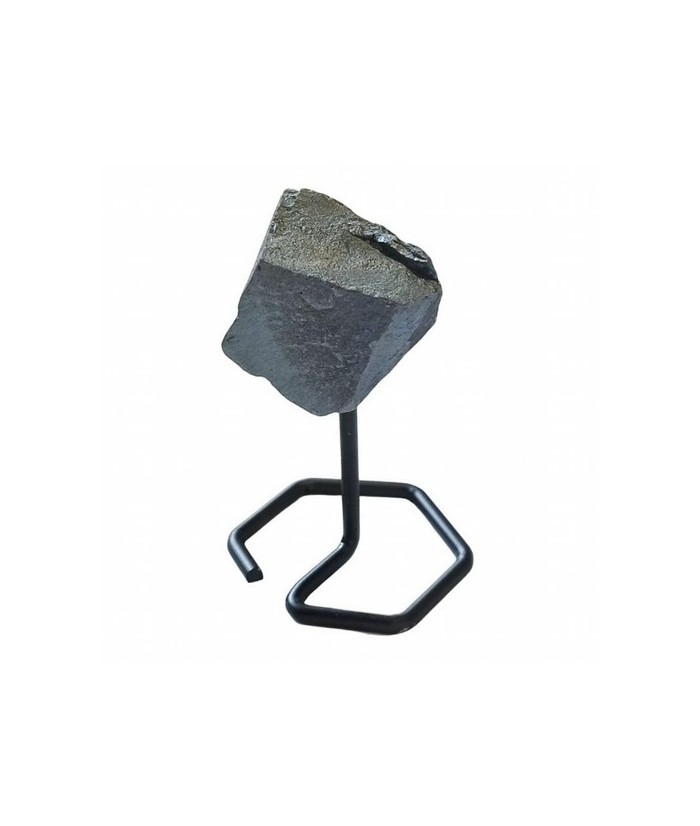Hematite en base de metal de 4mm de grosor.

Origen: Brasil

Altura: 12 cm aprox.