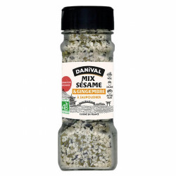 SAZONADOR SESAMO Y JENGIBRE BIO, 45 g
Ref. 611500

Ingredientes: semillas de sésamo* 81%, sal, jengibre* 4,5%, cebollino*, a