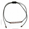 Pulsera de bolas de Cuarzo Rosa de 4mm en hilo negro ajustable.

Tarjeta exclusiva en 3 idiomas.