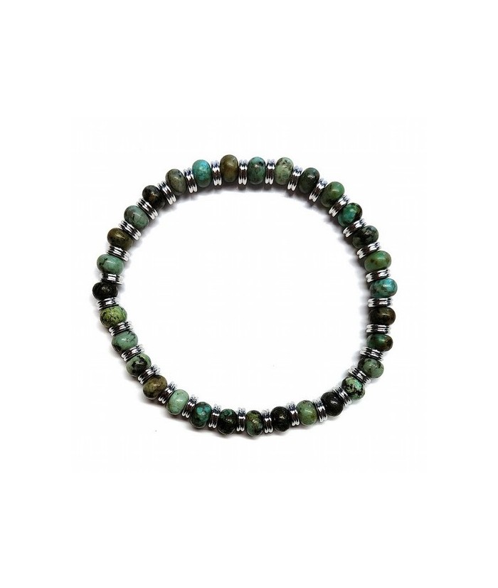 KU.PULSERA HOMBRE TURQUESA 6 MM.