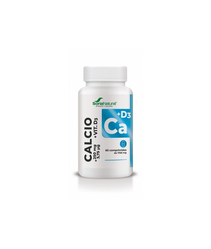La vitamina D3 facilita la absorción de calcio en el intestino y ayuda a transportar el calcio hacia el tejido óseo, ayudando a