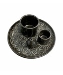Usos: Palo santo, atado de salvia, conos de incienso, barritas de incienso y bombitas.


Di&aacute;metro: 13 cm


Altura: 4,8 cm
