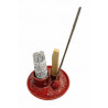 Usos: Palo santo, atado de salvia, conos de incienso, barritas de incienso y bombitas.


Diámetro: 13 cm


Altura: 4,8 cm