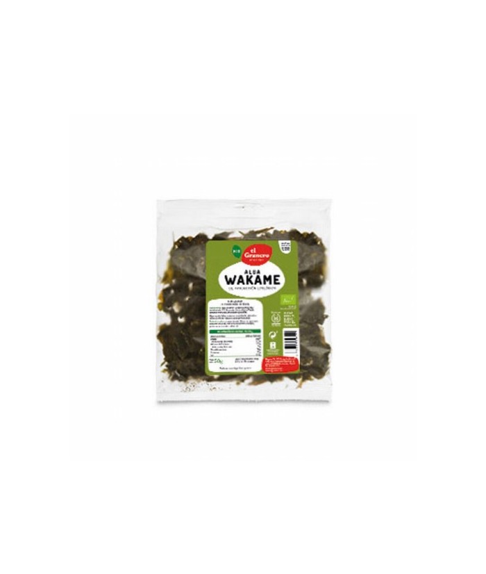ALGA WAKAME BIO, 50 g
Ref. 012604

Ingredientes: alga wakame* (Undaria pinnatifida) deshidratada. (*)= De producción ecológi