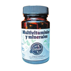 Cápsulas Multivitamínicas y Minerales. Complemento alimenticio diseñado para apoyar tu bienestar diario. Cada cápsula aporta vi