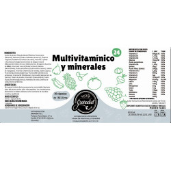 Cápsulas Multivitamínicas y Minerales. Complemento alimenticio diseñado para apoyar tu bienestar diario. Cada cápsula aporta vi