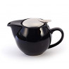 Esta tetera de porcelana negra, de elegante diseño, es la compañera perfecta para el día a día. La tapa de acero inoxidable, co