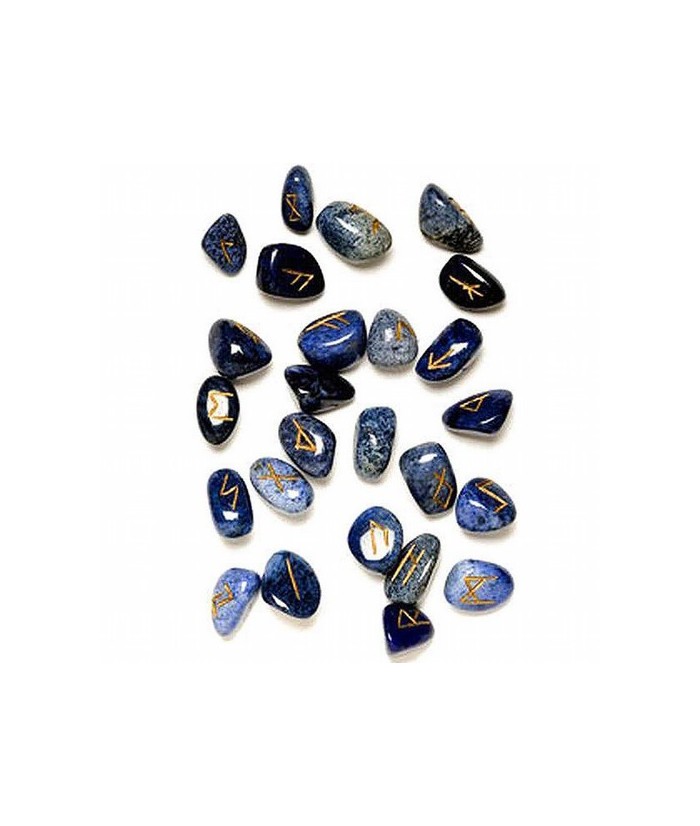 Runas Cuarzo Azul rodadas. 24 piezas.
Bolsa de terciopelo.
2 cm aprox.