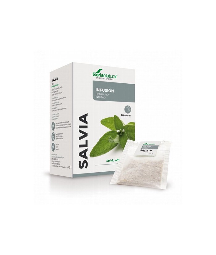 Composición
Ingredientes
(por sobre)

Salvia officinalis L. (Hojas).... 1,3 g



Modo de empleo
Plantas Relacionadas
