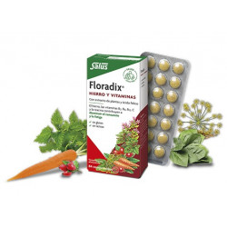 Floradix
HIERRO Y VITAMINAS
Hierro y vitaminas con extractos de plantas y ácido fólico
Floradix contiene hierro orgánico de 