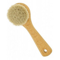 El cepillo facial tiene cerdas naturales ultra suaves y finas para una limpieza suave y efectiva.

Exfolia y limpia delicadam
