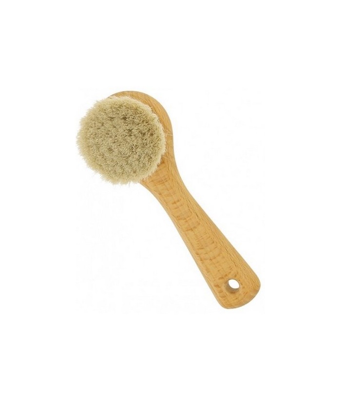 El cepillo facial tiene cerdas naturales ultra suaves y finas para una limpieza suave y efectiva.

Exfolia y limpia delicadam