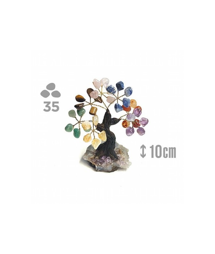 KU.ARBOL CHAKRA BASE DRUSA AMATISTA 35 PIEDRAS