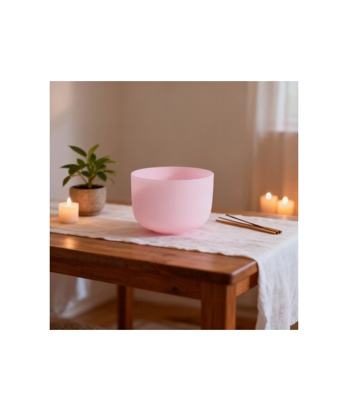 Cuenco de cuarzo natural tratado (en color rosa).

Los Cuencos de Cuarzo de Kunugi están fabricados en cuarzo natural. El pro